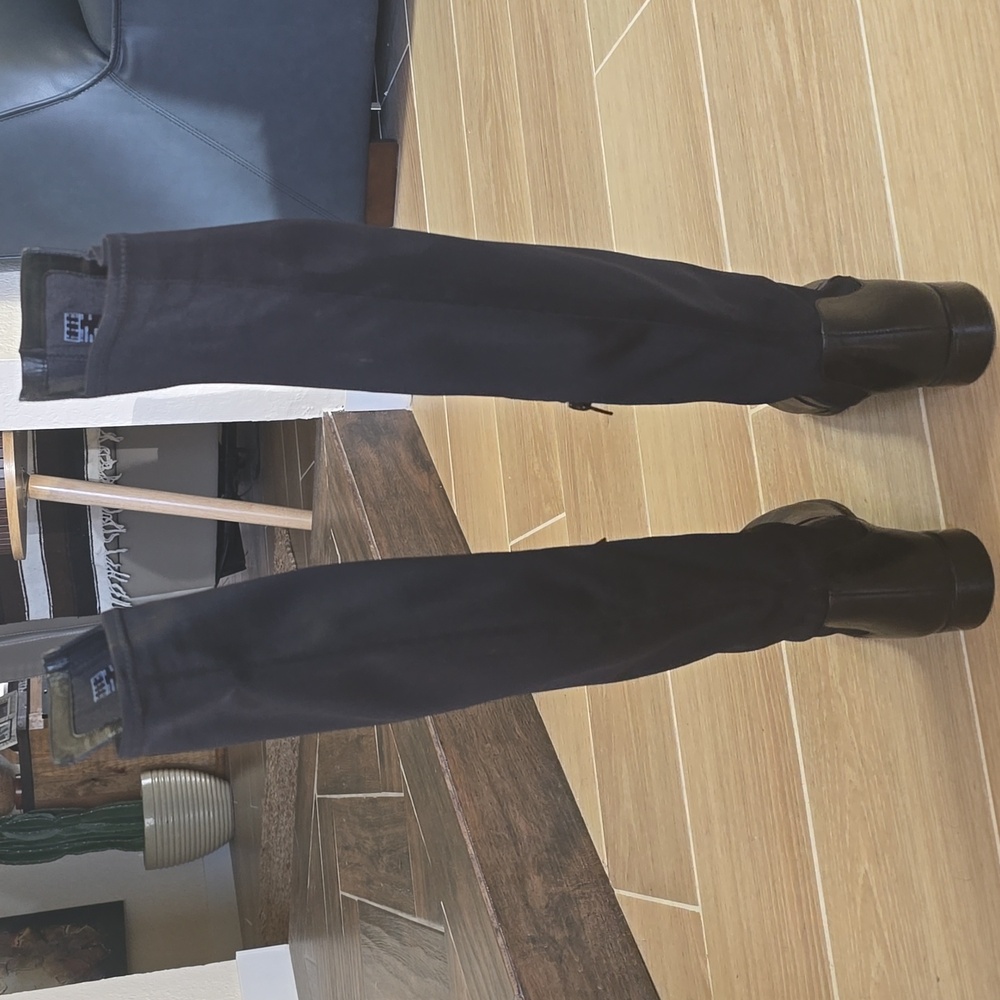 Black Knee-High Boots - Picture 5 of 7